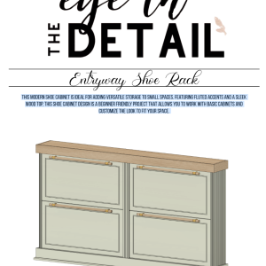 Entryway Shoe Rack Step by Step Plans